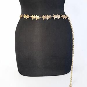 Star Metal Gold Chain Belt